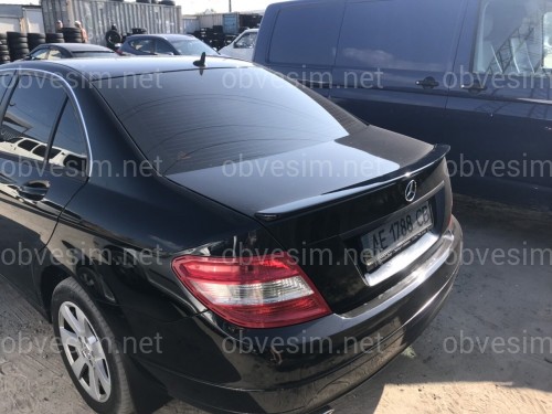 Спойлер лип на багажник Mercedes-Benz C-class W204 2007-2014 ABS пластик под покраску