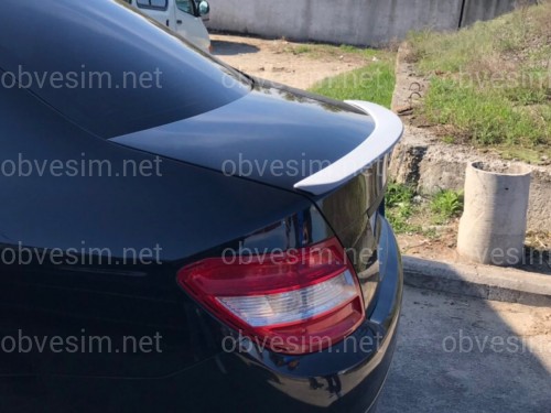 Спойлер лип на багажник Mercedes-Benz C-class W204 2007-2014 ABS пластик под покраску