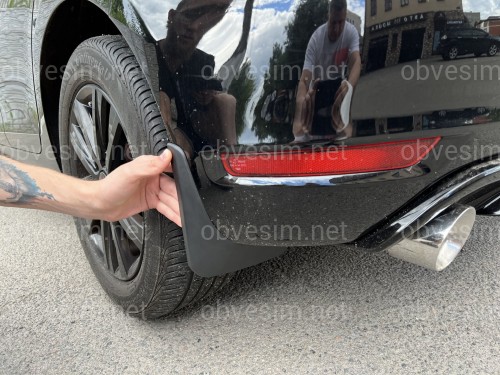 Брызговики задние Volkswagen Golf 6 хетчбек 2008-2012, комплект 2шт