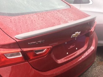 Спойлер лип на багажник Chevrolet Malibu 2017-2021 ABS пластик под покраску