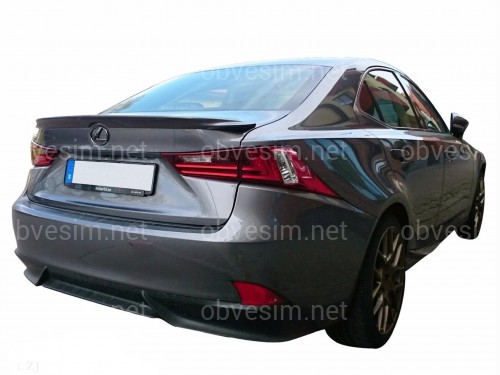 Спойлер лип на багажник Lexus IS 2013- ABS пластик под покраску
