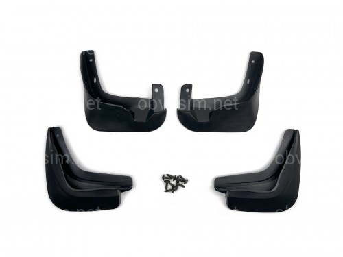 Брызговики Chevrolet Aveo ХЕТЧБЕК T255 2008-2012 комплект 4шт.