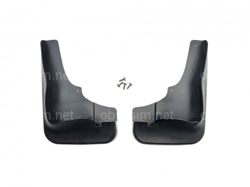 Брызговики передние Mitsubishi Outlander XL 2007-2012 под широкий порог комплект 2 шт