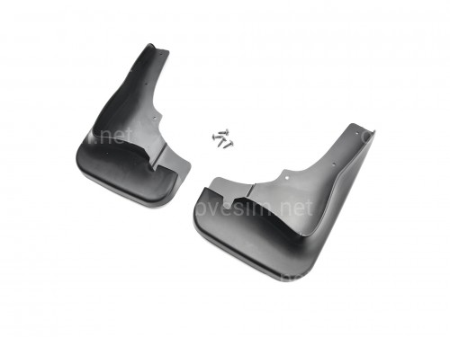 Брызговики передние Mitsubishi Outlander XL 2007-2012 под широкий порог комплект 2 шт
