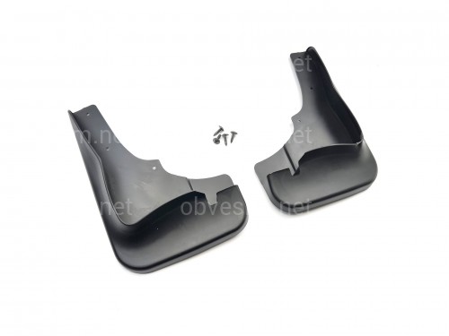Брызговики передние Mitsubishi Outlander XL 2007-2012 под широкий порог комплект 2 шт