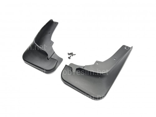 Брызговики передние Mitsubishi Outlander XL 2007-2012 под узкий порог комплект 2 шт
