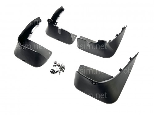 Брызговики Mercedes Benz W221 2005-2013 (без обвеса) комплект 4шт