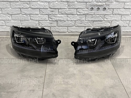 Full led фары стиль Multivan T6.1 2020+ для T6 2016-2019 (левая+ правая) комплектные с блоками