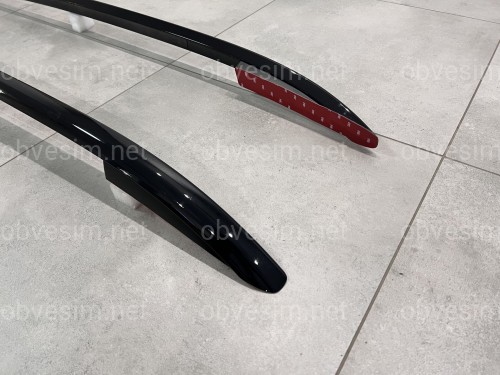 Рейлинги на крышу OEM Porsche Cayenne 958 / Volkswagen Touareg 2010-2018 алюминий 2шт. цвет черный