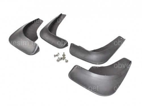 Брызговики Mazda 3 СЕДАН С ПОРОГАМИ  2006-2008, комплект 4шт.