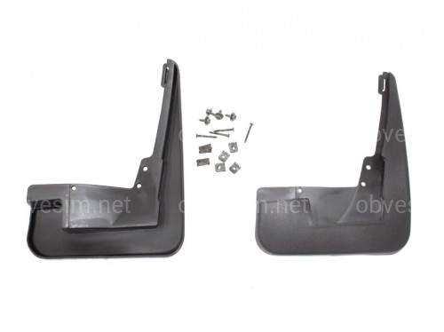 Брызговики передние Mercedes Benz ML-class W164 2005-2011 / GL-class X164 2006-2012 ПОД ПОРОГ комплект 2шт.