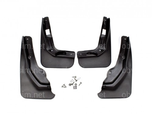 Брызговики Mercedes-Benz C-class W204 2011-2015 комплект 4 шт.