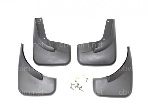 Брызговики Volkswagen Jetta 2005-2010 без выреза под молдинги (пороги без резинки или сделать подрез) комплект 4шт.