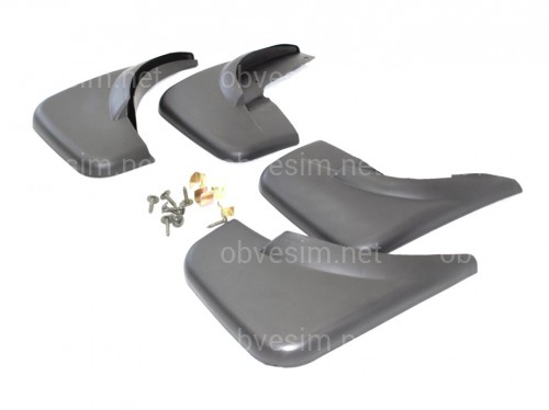 Брызговики Volkswagen Jetta 2005-2010 без выреза под молдинги (пороги без резинки или сделать подрез) комплект 4шт.