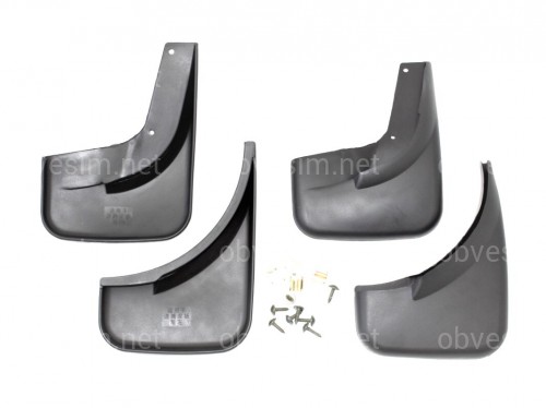 Брызговики Volkswagen Jetta 2005-2010 без выреза под молдинги (пороги без резинки или сделать подрез) комплект 4шт.