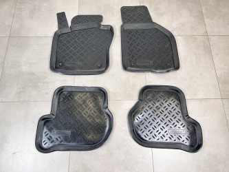 Ковры салона полиуретановые с бортом Aileron Skoda Octavia A5 2004-2013 комплект 4 шт.