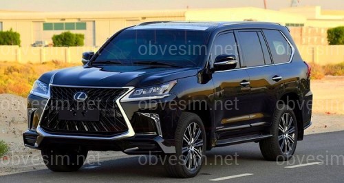 Обвес юбка переднего бампера TRD Lexus LX 570 2016-2022