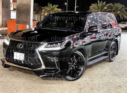 Обвес юбка переднего бампера TRD Lexus LX 570 2016-2022