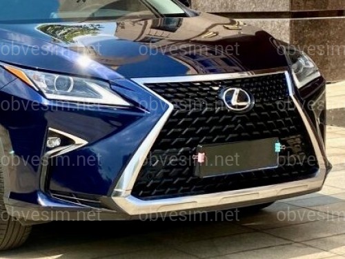 Бампер в сборе с решеткой в стиле 2020+ для Lexus RX 2015-2019
