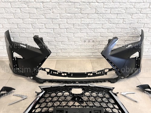 Бампер в сборе с решеткой в стиле 2020+ для Lexus RX 2015-2019