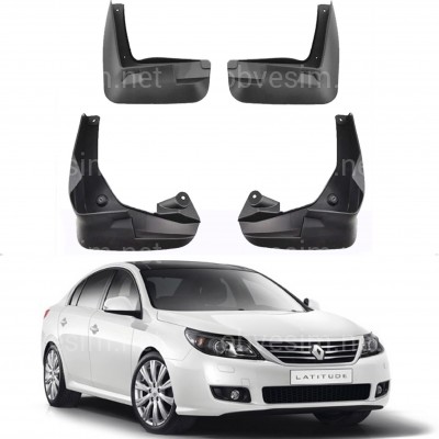 Брызговики Renault Latitude 2010-2015, комплект 4шт.