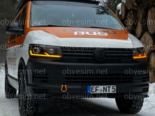 Full led фары стиль Multivan T6.1 2020+ для T6 2016-2019 (левая+ правая) комплектные с блоками