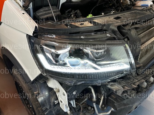 Full led фары стиль Multivan T6.1 2020+ для T6 2016-2019 (левая+ правая) комплектные с блоками