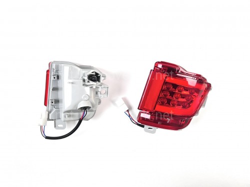 LED задние габариты (туманки) Toyota Land Cruiser 200 2015-2022 красные, 2шт.