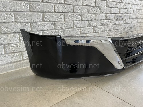 Обвес юбка переднего бампера Executive Lounge Toyota Land Cruiser 200 стиль 2021 цвет черный