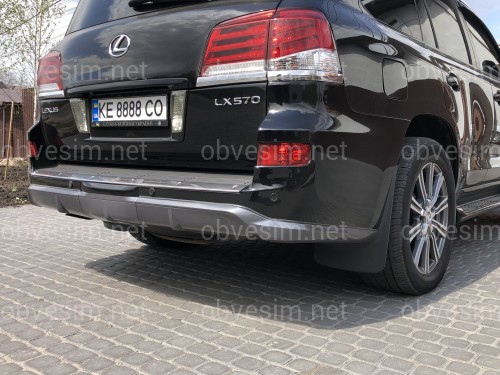 Юбка заднего бампера F-Sport Lexus LX 570 2012-2015