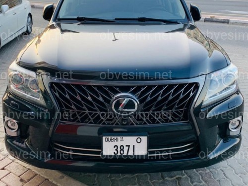 Решетка радиатора TRD BLACK Lexus LX 570 рестайлинг 2012-2015