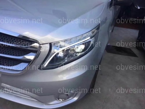 Full led фары стиль OEM Mercedes Benz W447 Vito / V-class / Metris (левая+ правая) комплектные с блоками