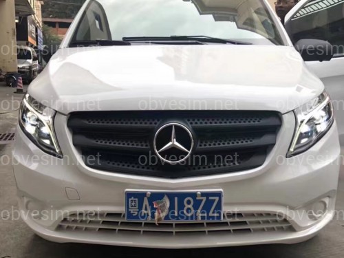 Full led фары стиль OEM Mercedes Benz W447 Vito / V-class / Metris (левая+ правая) комплектные с блоками