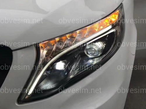 Full led фары стиль OEM Mercedes Benz W447 Vito / V-class / Metris (левая+ правая) комплектные с блоками