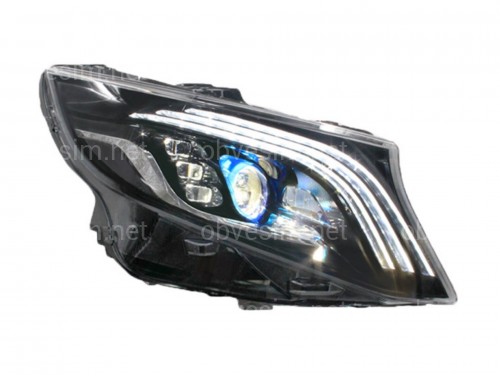 Full led фары стиль Maybach Mercedes Benz W447 Vito / V-class / Metris (левая+ правая) комплектные с блоками