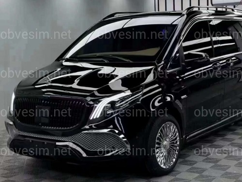 Full led фары стиль Maybach Mercedes Benz W447 Vito / V-class / Metris (левая+ правая) комплектные с блоками