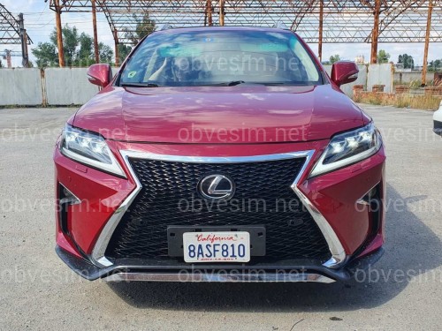 Фары Full LED 3 линзы Lexus RX 350 / 450H 2012-2015 в стиле рестайлинг 2020