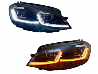 FULL LED фары Volkswagen Golf 7.5 рестайлинг 2017-2021 