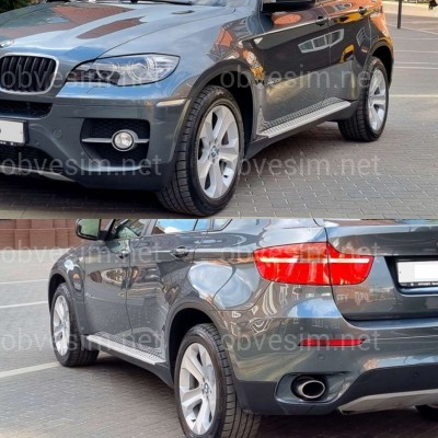 Брызговики задние BMW X6 E71 07-13 / F16 14-18 комплект 2шт.