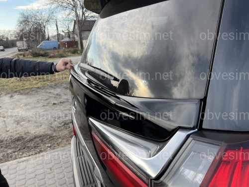 Спойлер WALD Lexus LX 450D / 570 2015-2022 ABS пластик, цвет черный