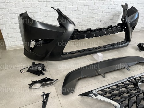 Бампер передний в сборе с решеткой рестайлинг 2020+ Lexus GX460 2014-2023