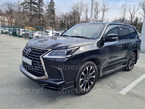 Противотуманные фары Superior Black Lexus LX 570 2016-2022 2шт