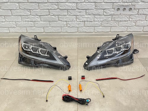 Фары Full LED 3 линзы Lexus IS 2005-2012