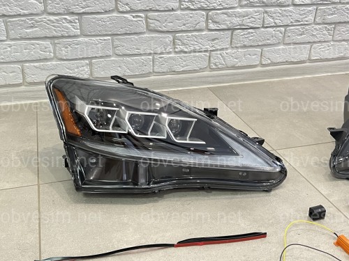 Фары Full LED 3 линзы Lexus IS 2005-2012