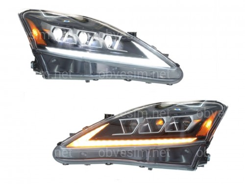 Фары Full LED 3 линзы Lexus IS 2005-2012