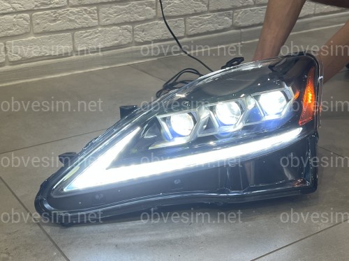 Фары Full LED 3 линзы Lexus IS 2005-2012