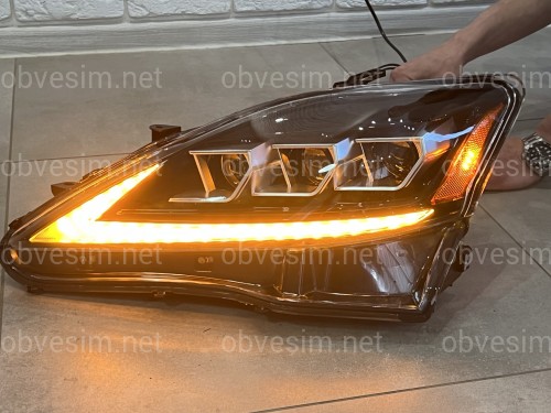 Фары Full LED 3 линзы Lexus IS 2005-2012