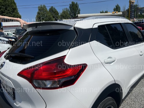 Спойлер козырек задней двери Nissan Kicks 2016-2022 ABS пластик под покраску
