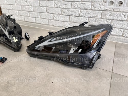 Фары Full LED 3 линзы в стиле 2021+ для Lexus IS 2005-2012