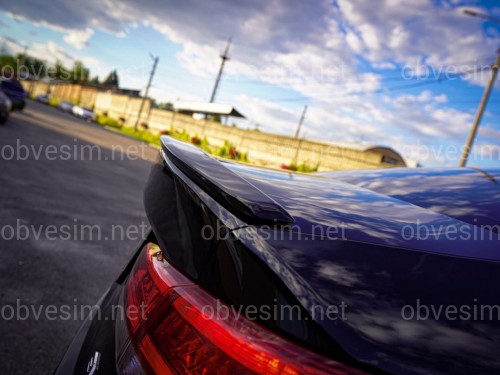 Спойлер лип Kia Optima 2016- ABS пластик, цвет черный глянец